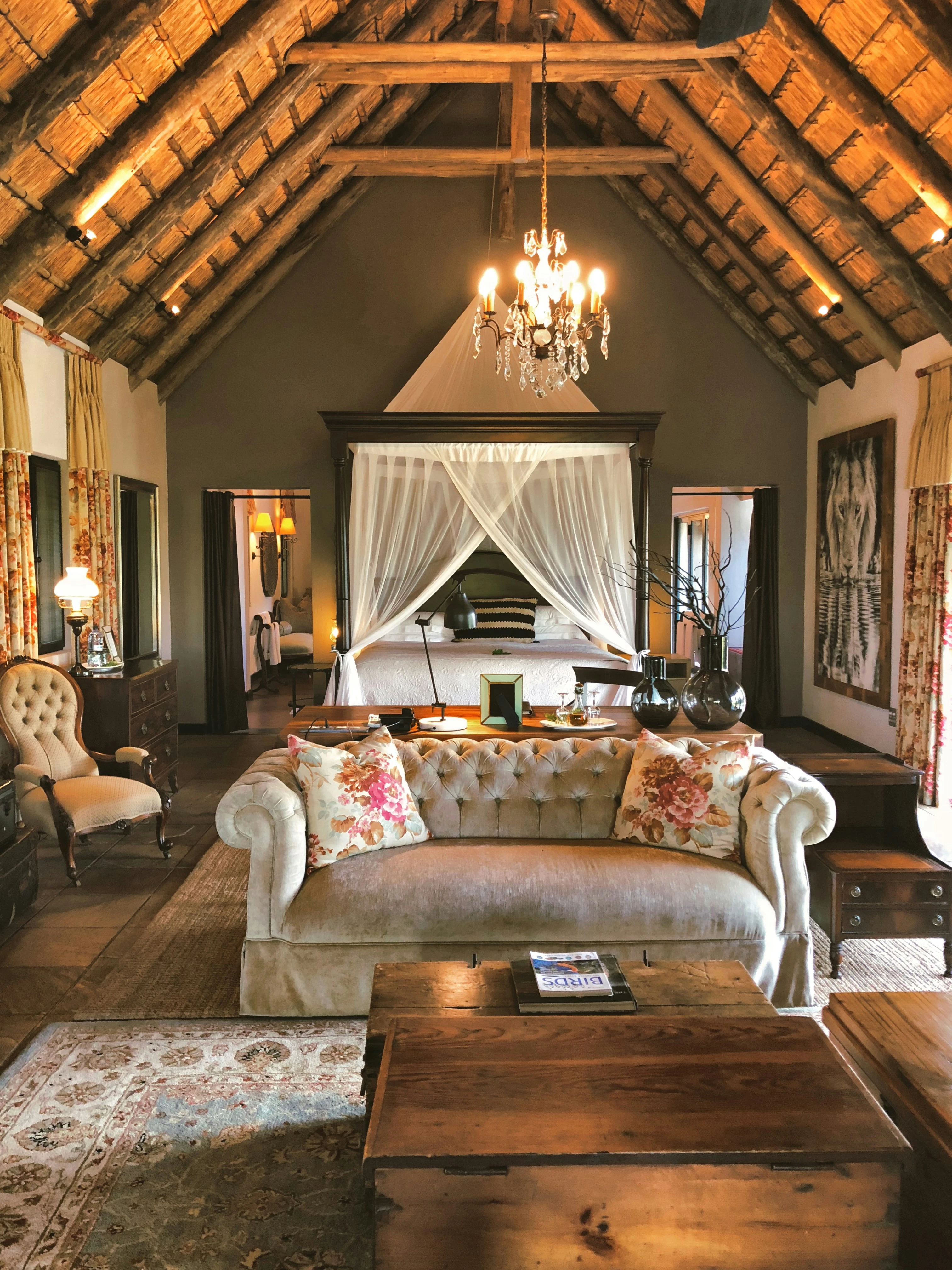 Inside the Marula Suite at first light